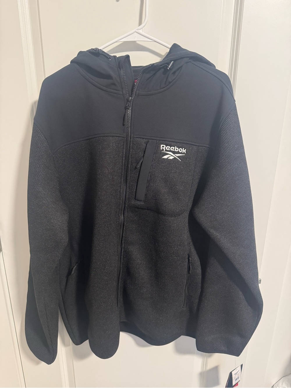 Reebok Black Hooded Full-Zip Jacket